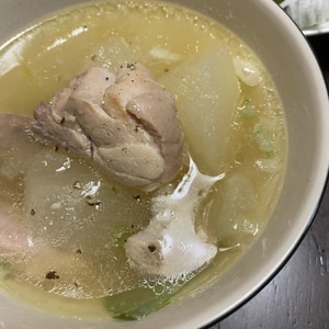 ◤電鍋レシピ◢　冬瓜と鶏肉のスープ［冬瓜鶏肉湯］